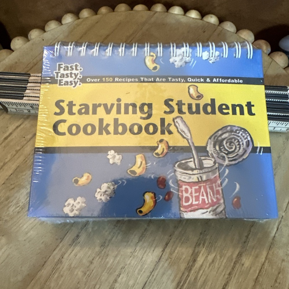 Starving Student-casual, Entertaining Cookbook Vintage 5.5" x 4.5" Two Books
